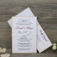 Pink Invitation Card Party Invitation with Envelope Wedding Card Customized 